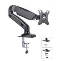 desk stand for lcd 13-27inch with gas spring black with usb 