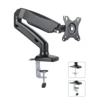 desk stand for lcd 13-27inch with gas spring black with usb 