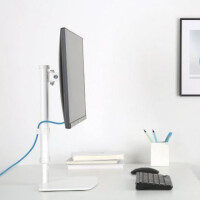 Techly Freistehender LCD-Tischständer weiß 4