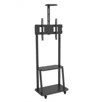floor support for 32-70inch tv with shel gallery