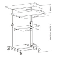 Techly Universal Trolley für Notebook, 94-138cm 4