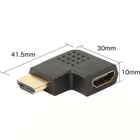 Techly HDMI Adapter R 90° Stecker/Buchse 2