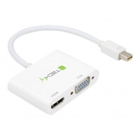 Techly Adapter - Mini DisplayPort auf HDMI/VGA 2