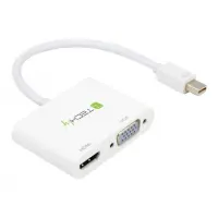 Techly Adapter - Mini DisplayPort auf HDMI/VGA 2