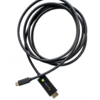 Techly USB Typ C zu HDMI Alternate Kabel 4K schwarz 2m 3