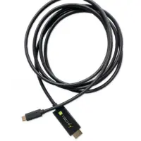 Techly USB Typ C zu HDMI Alternate Kabel 4K schwarz 2m 3