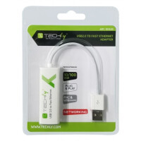 Techly USB 2.0 Konverter auf RJ45 Fast Ethernet weiß 2