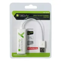 Techly USB 2.0 Konverter auf RJ45 Fast Ethernet weiß 2