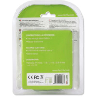 Techly USB 2.0 Aktives Verlängerungskabel schwarz 10 m 