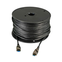 Techly HDMI 4K 60Hz AOC LWL Kabel schwarz 10m | 20m | 30m | 