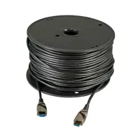 Techly HDMI 4K 60Hz AOC LWL Kabel schwarz 10m | 20m | 30m | 