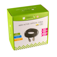 Techly HDMI 4K 60Hz AOC LWL Kabel schwarz 10m | 20m | 30m | 