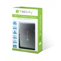 Techly USB 3.1 Typ-C Docking Station auf 2x USB 3.0 HDMI VGA