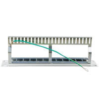 ProfiPatch Patchpanel Verteilerfeld 10 Zoll 12-Port für