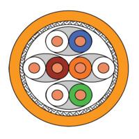 INFRALAN® Netzwerkkabel Verlegekabel Cat.7 S/FTP (PIMF) 