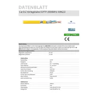 DRAKA® Verlegekabel Cat.8.2 AWG22 Dca 40GB halogenfrei S