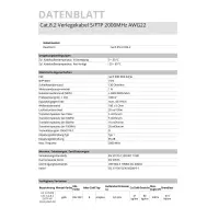 DRAKA® Verlegekabel Cat.8.2 AWG22 Dca 40GB halogenfrei S