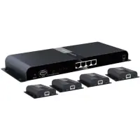 Techly HDBitT HDMI Extender/Splitter mit IR 4-Port 120m 2