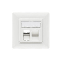 ProfiPatch Tragring Trägerrahmen 2x Keystone RJ45 Netzw
