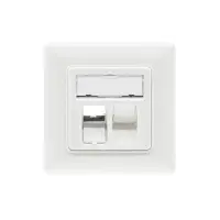 ProfiPatch Tragring Trägerrahmen 2x Keystone RJ45 Netzw