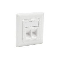 ProfiPatch Tragring Trägerrahmen 2x Keystone RJ45 Netzw
