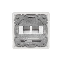 ProfiPatch Tragring Trägerrahmen 2x Keystone RJ45 Netzw