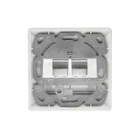 ProfiPatch Tragring Trägerrahmen 2x Keystone RJ45 Netzw