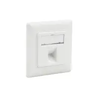 profipatch frame set 1-port for keystone signal white ral900