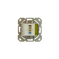 profipatch cat.6a outlet shielded vertical surface 1-port wh