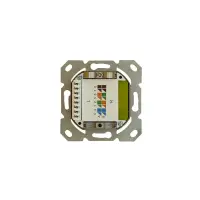 profipatch cat.6a outlet shielded vertical surface 1-port wh