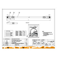 RJ45 Patchkabel Cat.6 U/UTP grau 3m 2
