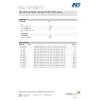 RJ45 Patchkabel Cat.5e U/UTP 2x4xAWG24/7 CCA LSZH weiß