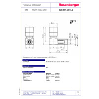 Rosenberger Hochfrequenz-Winkelkuppler 59K214-303L5 SMB-Stec