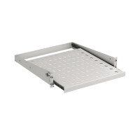 Fachboden für Netzwerkschrank 19 Zoll 2HE ausziehbar Tr