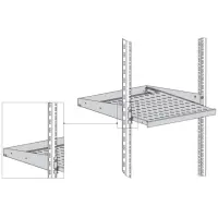 19inch 2u pull-out shelf front mounting 4