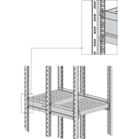 heavy-duty pull-out shelf 6x side mounting 140kg 4