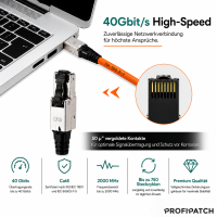 ProfiPatch Feldkonfektionierbarer Stecker RJ45 Cat.8.1 2000M