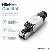 ProfiPatch Feldkonfektionierbarer Stecker RJ45 Cat.8.1 2000M