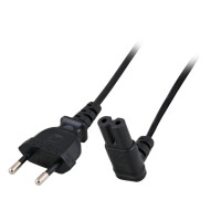 Netzkabel Kaltgerätekabel Euro Flachstecker CEE 7/16 - 