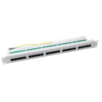 ISDN Patchpanel 19 Zoll 1HE 25 | 50 Port ungeschirmt Cat.3 g