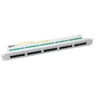 ISDN Patchpanel 19 Zoll 1HE 25 | 50 Port ungeschirmt Cat.3 g