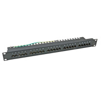 ISDN Patchpanel 19 Zoll 1HE 25 | 50 Port ungeschirmt Cat.3 g
