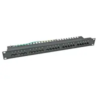 ISDN Patchpanel 19 Zoll 1HE 25 | 50 Port ungeschirmt Cat.3 g