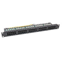 ISDN Patchpanel 19 Zoll 1HE 25 | 50 Port ungeschirmt Cat.3 g