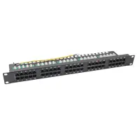 ISDN Patchpanel 19 Zoll 1HE 25 | 50 Port ungeschirmt Cat.3 g