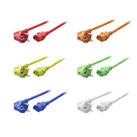 power cable cee7/7 90°-c13 180° gallery