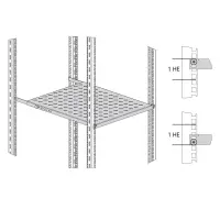 19inch 0.5u shelf fixed md max. load 70kg 4