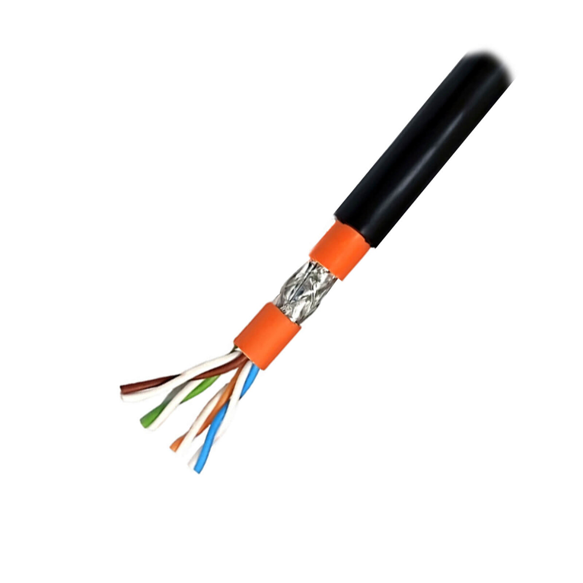 100m Schwarz Outdoor Cat 7 Kupfer 1000MHz Verlegekabel Erdkabel 100m Schwarz Outdoor Cat 7 Kupfer 1000MHz Verlegekabel Erdkabel