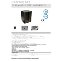 network cabinet office ral7035 acoustically insulated 4
