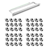 19 Zoll Patchpanel 24x Cat8.1 RJ45 Keyst gallery